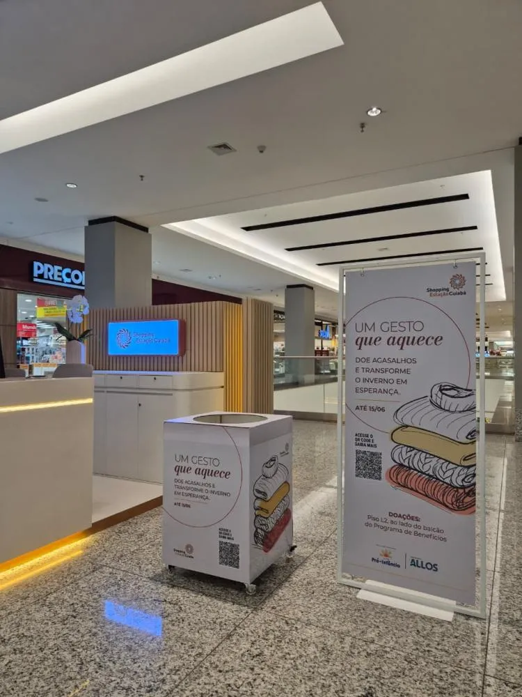 Shopping promove campanha de arrecadação de agasalhos para o Comitê Pró-Infância