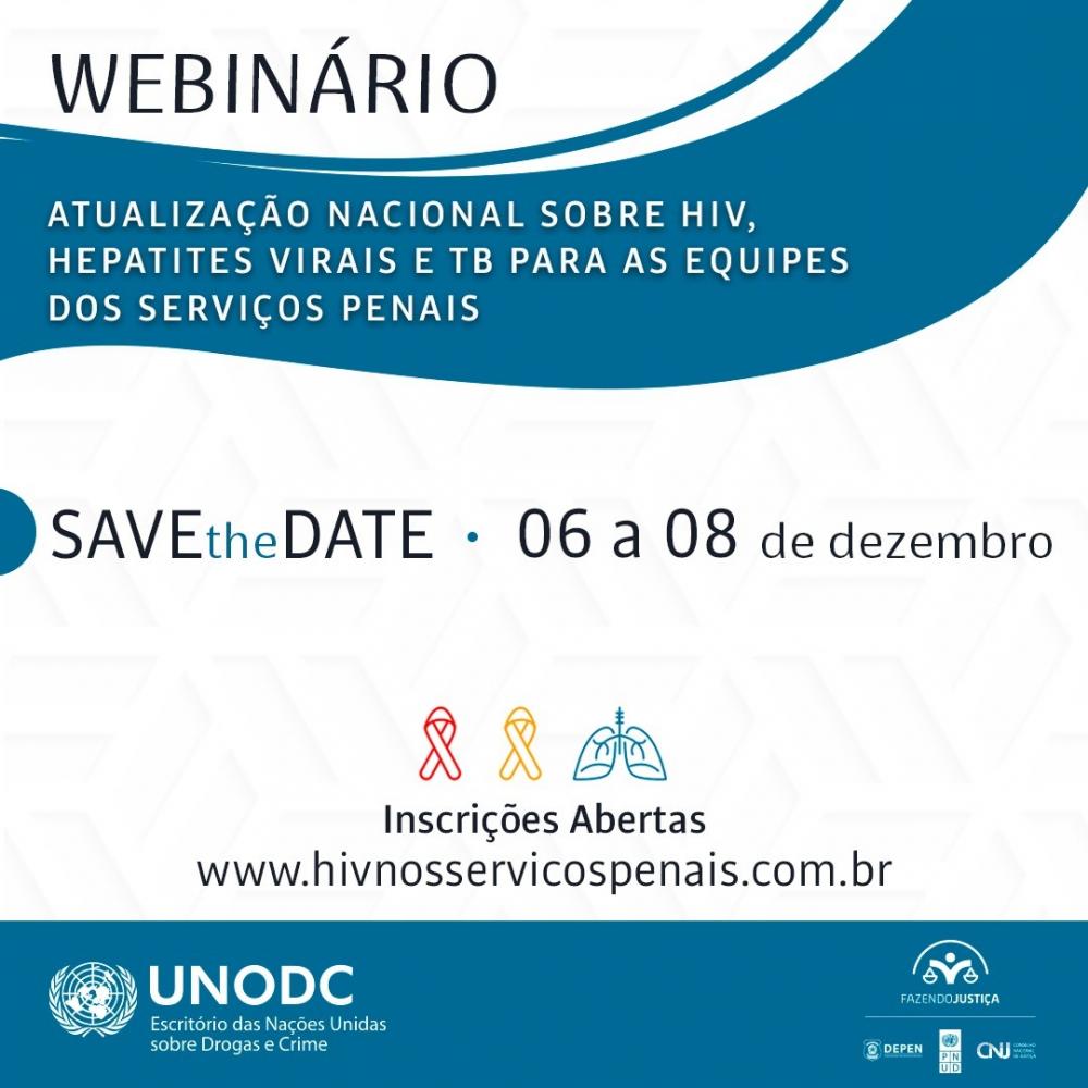 Webinário aborda tratamento e prevenção às doenças infectocontagiosas junto à população prisional
