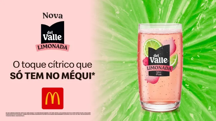 McDonald’s traz Del Valle Limonada Pink para dar toque cítrico e refrescante às McOfertas