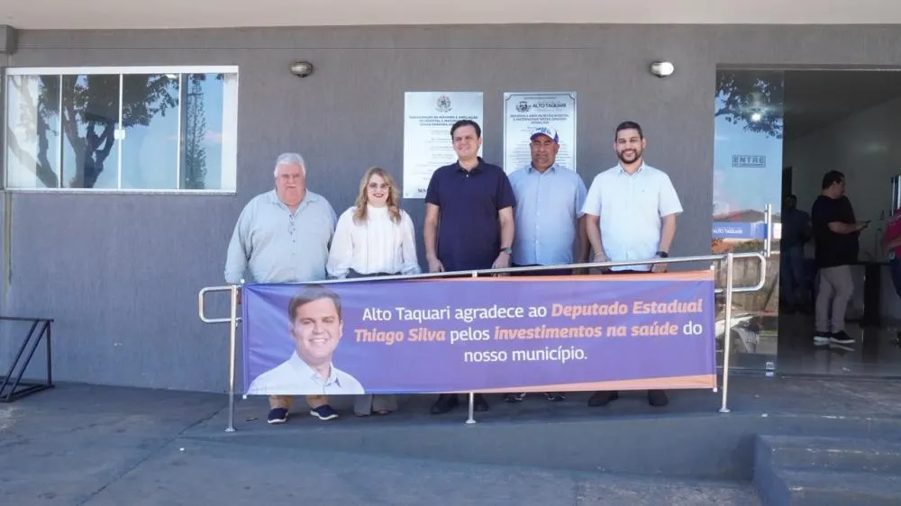 Deputado Thiago Silva entrega R$ 500 mil em equipamentos para fortalecer e humanizar a saúde em Alto Taquari