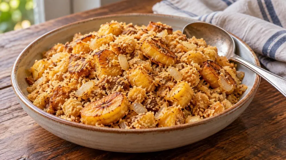 Farofa de banana-da-terra: veja como preparar um sabor da mesa cuiabana