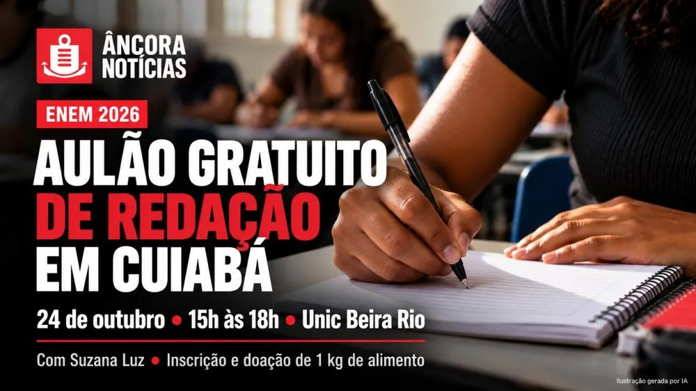 Do rascunho ao argumento: aulão em Cuiabá prepara para a redação do Enem