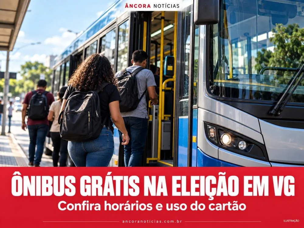 Ônibus será gratuito em VG no segundo turno; cartão é obrigatório