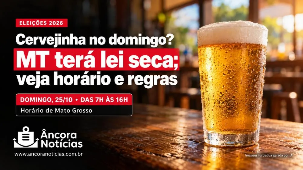 Cervejinha no domingo? MT terá lei seca; veja horário e regras