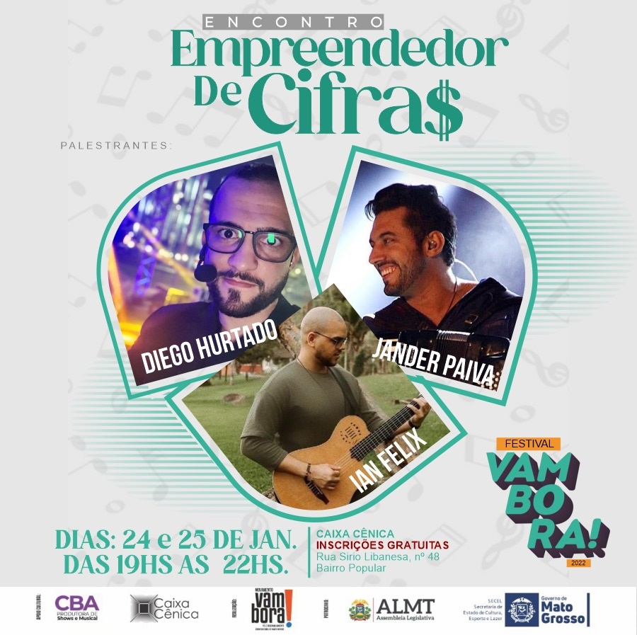 Festival Vambora realiza 02 cursos gratuitos em janeiro