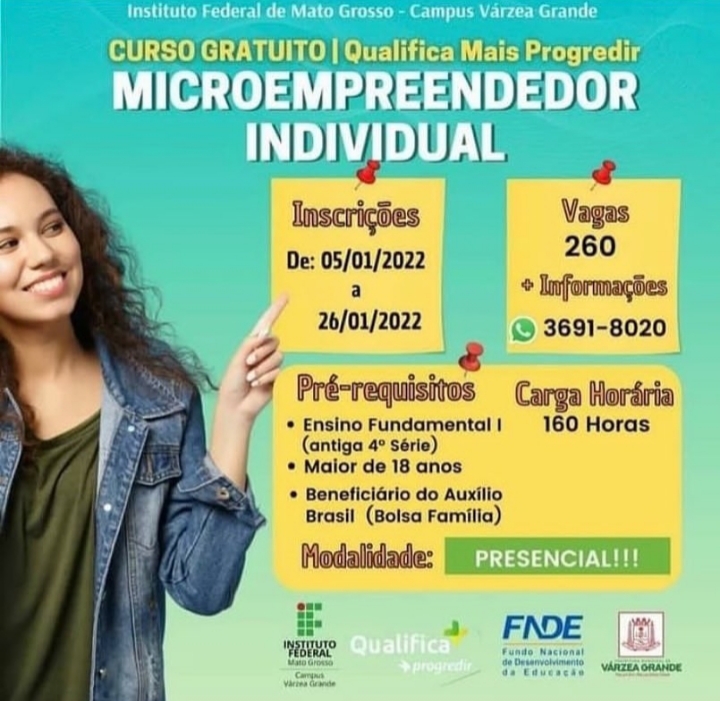 Inscrições para o curso de Microempreendedor Individual poderão ser feitas até o dia 2 de fevereiro