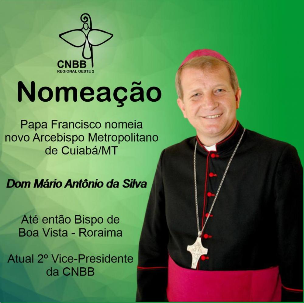 Nomeado pelo Papa Francisco novo Arcebispo Metropolitano de Cuiabá