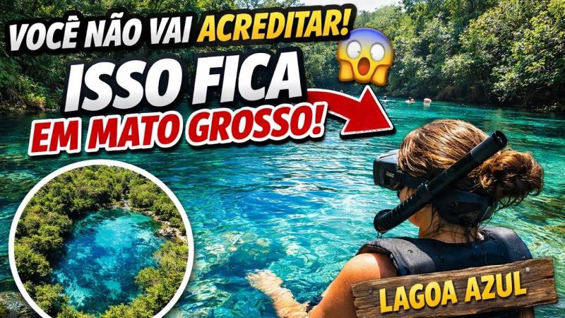 VOCÊ NÃO VAI ACREDITAR QUE ISSO FICA EM MATO GROSSO | Lagoa Azul em Primavera do Leste